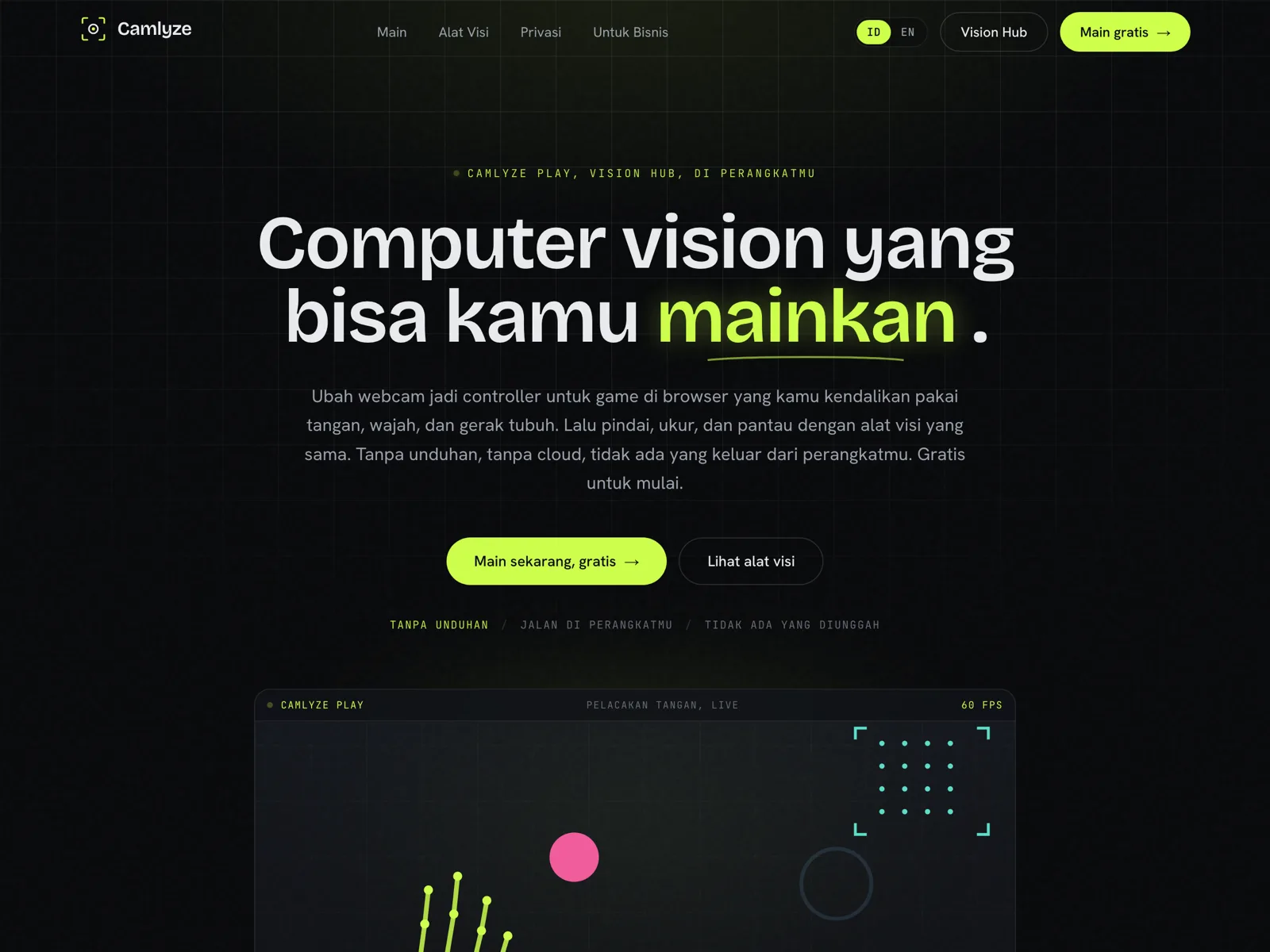 Camlyze app interface